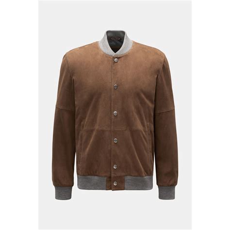 Blouson Stoff Braun 